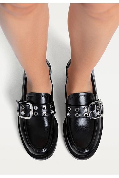 Stradivarius Buckled loafers