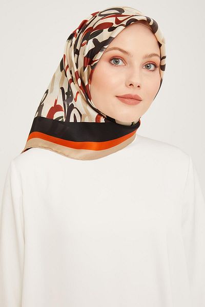 Armine 2024 Χειμερινό μεταξωτό κασκόλ - 9006-37 Twill