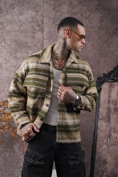 Butik TREND BIZ Oversize Fit Unisex Πουκάμισο Ξυλοκόπος με τσέπες