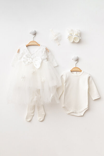 Harry&Millie فستان زفاف مزين بالدانتيل والزهور وقطار من التول للفتيات الصغيرا...