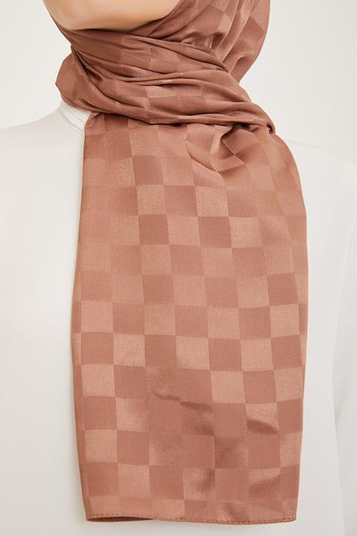 Armine Trend Diamond Shawl - 2 - Mink 4701
