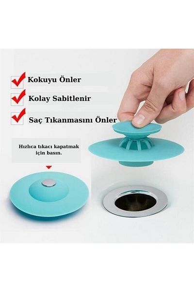 shop ®   Silicone Material Bathroom Kitchen Drain Sink Garbage Stopper into the Sink Non-Slip Drainer Assortment m