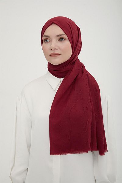 Armine Şal Bamboo Trend - Roşu Claret Model 52