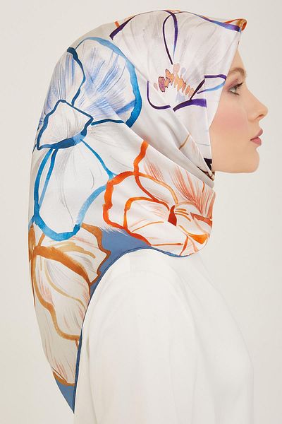 Armine Silk Scarf 2024 Summer - 9110-05 Twill
