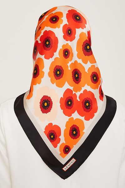 Armine 2024 Summer Silk Scarf - 9106-04 Twill