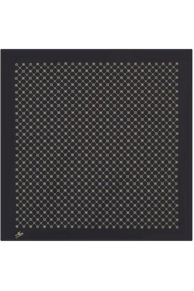 Aker Κασκόλ Twill - 7857795-918 Μαύρο Χρυσό