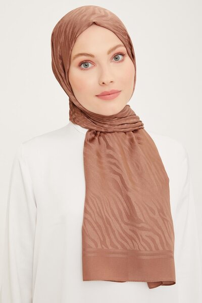 Armine Trend Diamond Şal - 3 - Koyu Vizon 4701