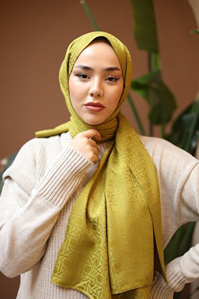 Silk Home Deluxe Şal - Yağ Yeşili