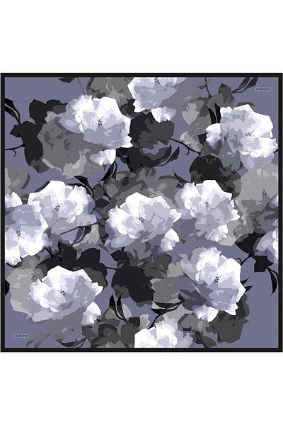 Armine Silk Scarf Nostalgia - 8534-81 Purple Twill