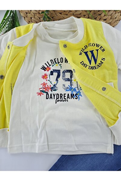 Butik Girls - Lycra Jeans Set, 2 Thread Rasterless Seasonal Vest and T-Shirt Set