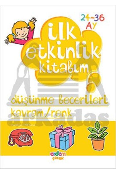 Erdem Yayınları كتابي الأول لمهارات التفكير والمفاهيم والألوان