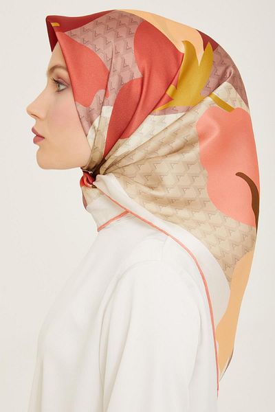 Armine Silk Scarf 2024 Summer - 9119-33 Twill