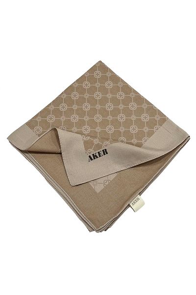 Aker Eșarfă Monogramă Eleganță - Latte 983