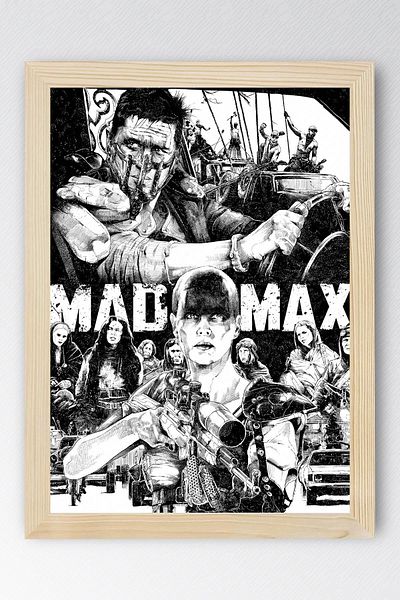 Saturn Πίνακας με κορνίζα Mad Max - Πίνακας αφίσας ταινίας Mad Max