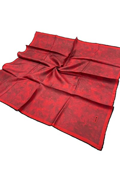 Aker وشاح حريري أحمر - 7208713 -917