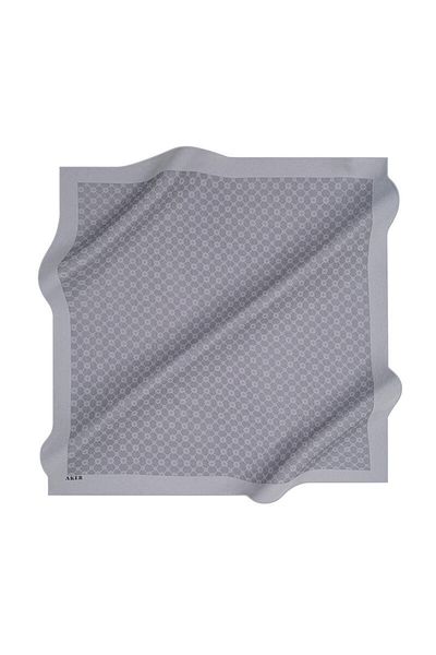 Aker Eșarfă cu monogramă Elegance - Gri 971