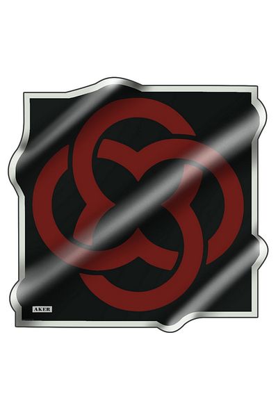 Aker Silk Scarf - 8800713 -913 Black Burgundy Twill