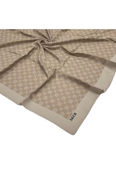 Aker Eșarfă Monogramă Eleganță - Latte 983