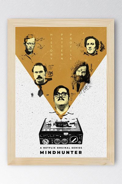Saturn Ζωγραφική με κορνίζα Mindhunter - Ζωγραφική αφίσας της σειράς