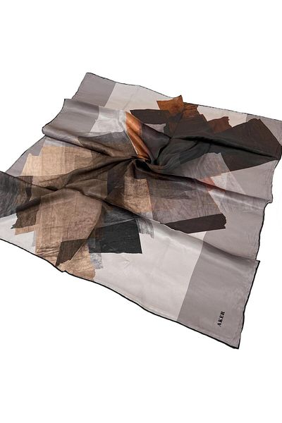Aker Πέτρινο μεταξωτό κασκόλ Sura - 8923701 -312