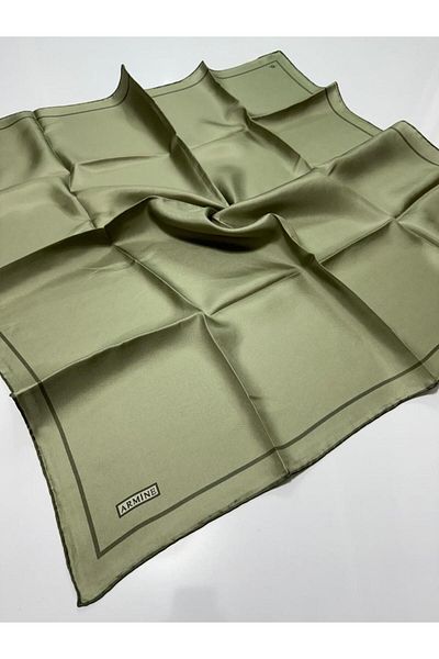 Armine Μεταξωτό Φουλάρι Nostalgia - 8668-09 Oil Green Twill