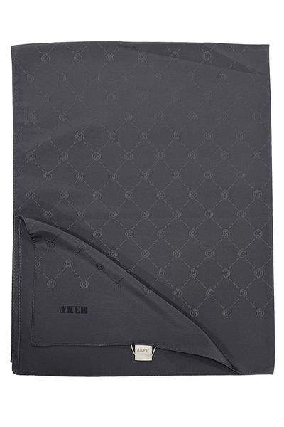 Aker Monogram Shawl - Anthracite 975
