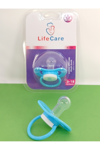 Genel Markalar Yuvarlak Uçlu Klasik Emzik 2 numara 6-18 Ay Mavi