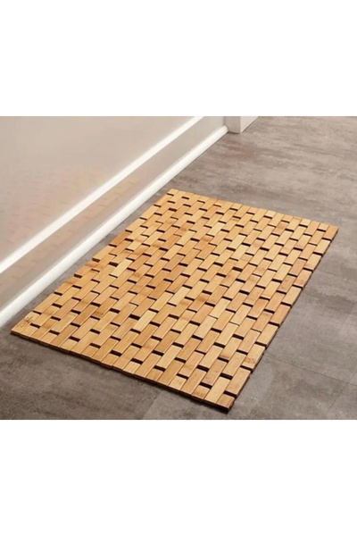 Kayra Stone Bambu Duş Kaydırmaz Banyo Paspas 62*42