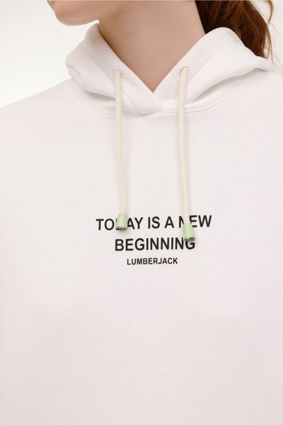 lumberjack Wl Belda 17Ss506 4Pr Ecru Women's Sweatshirt