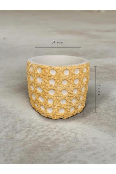 unique florya Hazeran Dokulu Saksı İskandinav Vazo Biblo Dekoratif Hazeran Va...