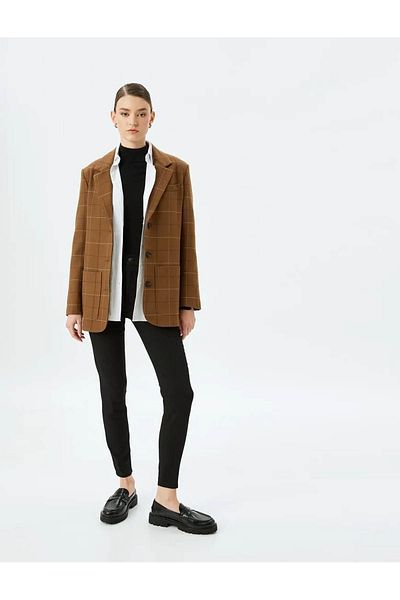 Koton Enge Jeans mit hoher Taille – Skinny Push-Up-Jeans