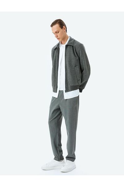 Koton Pocket Detailed Viscose Blended Waist Lace up Sweatpants Trousers