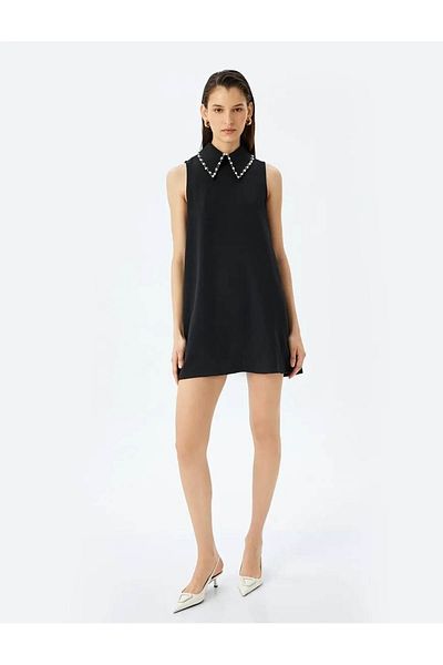 Koton Women's Black Dress 5Sak80010Uw