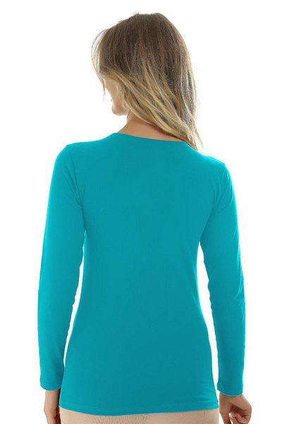 Almila Μακρυμάνικο O λαιμό Slim Fit γυναικείο μπλουζάκι 2040