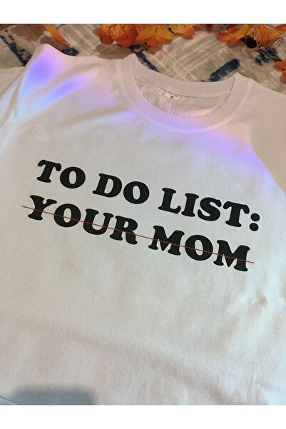 TIMESWASTINGIRL تيشيرت كبير الحجم للجنسين للقيام بقائمة أمك