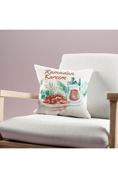 Filamente Husă de pernă cu model Ramadan, imprimată digitală pe două fețe - Ramadan