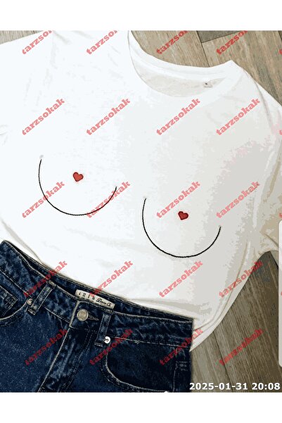 TIMESWASTINGIRL Tricou unisex supradimensionat cu slogan - Imprimat TWGWBR45