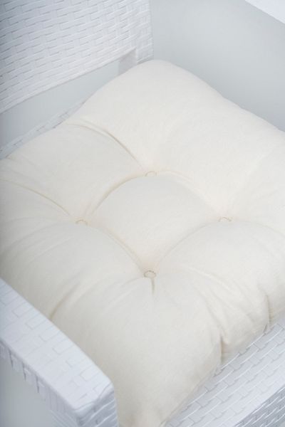 ALTINPAMUK Mega Cream Chair - 45X45 Cushion with Special Stitching and Laces