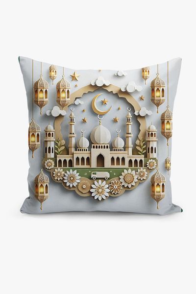 Filamente Husă de pernă cu model Ramadan, imprimată digitală pe două fețe - Ramadan