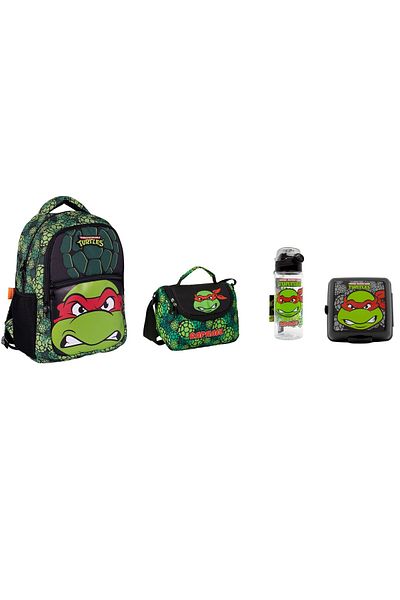 GENC DIJITAL BASKI Set ghiozdan NINJA TURTLES (4 bucăți)