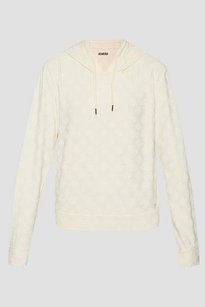 Guess Hanorac roz pentru femei Monica Ls Hoodie V5rq21kclg2-p6eb