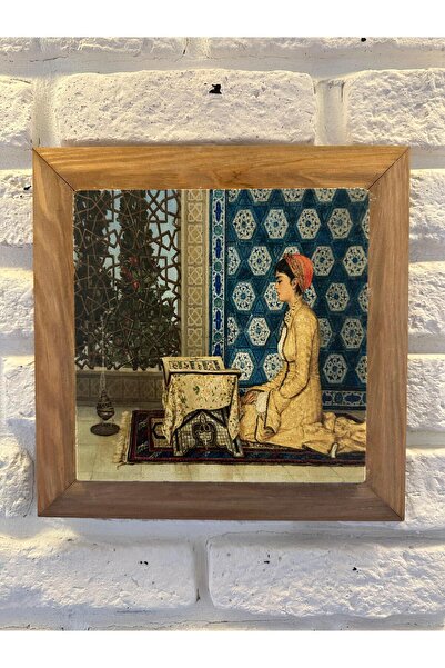 woodhomeworks Solid Framed Natural Stone Marble Table Board 26X26 cm