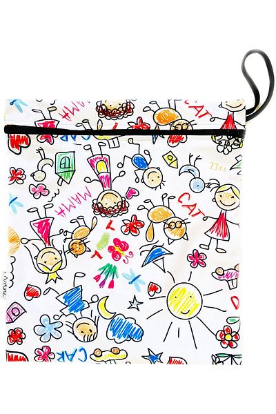 STOREMAX Jvnnastore Hanging Family 35X27 cm Waterproof Wet Swimsuit Dirty Diaper Carry Bag Washable