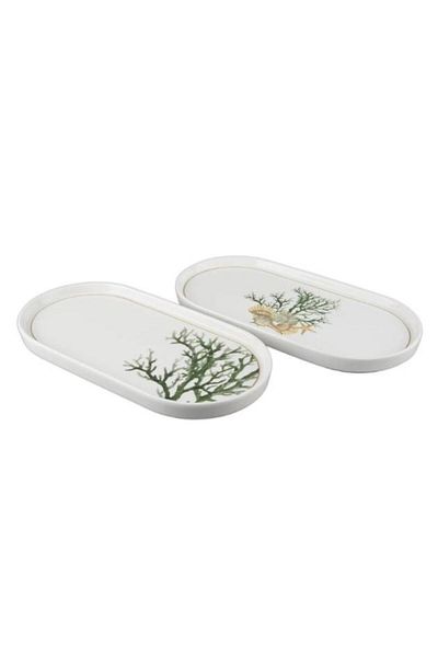 Mikasa Moor Marinet Set of 2 Oval Serving Plates 32X16Cm P123. 813088