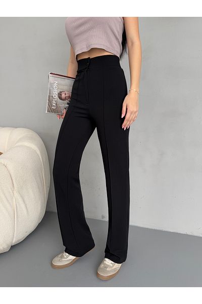 alanora Women's High Waist Recovery Lycra Flared Trousers
