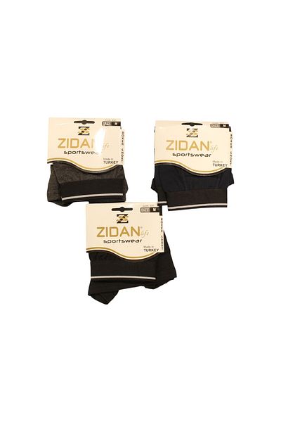 ZIDAN Men's Boxer Shorts - Made in Turkey Black-Anthracite-Dark Blue - 3PCS