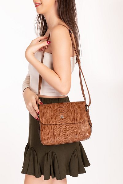 Gondol Snake Leather Printed Stylish Shoulder Bag Ysm.2057