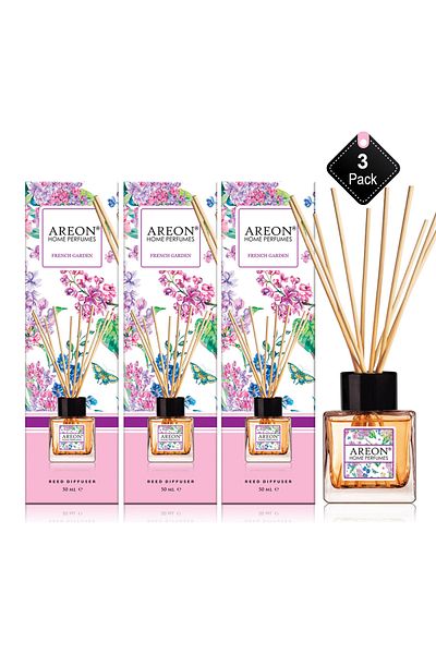 Areon Pack Of 3 Areon Home Perfumes 50 ml Garden French Garden