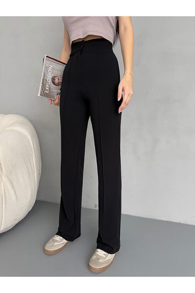 alanora Women's High Waist Recovery Lycra Flared Trousers