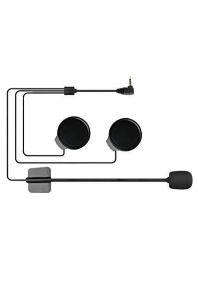 JUNGLEE 3.5mm JACK girişli intercom kulaklığı bt31 uyumlu motorsiklet kask içi yedek kulaklık mikrofon